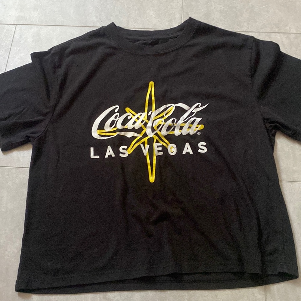 Women’s crop black Coca Cola Las Vegas shirt